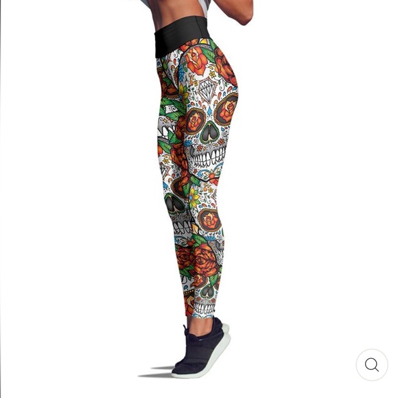 WAVASTITCH QUADRI SKULL LEGGINGS - Picture 2 of 8